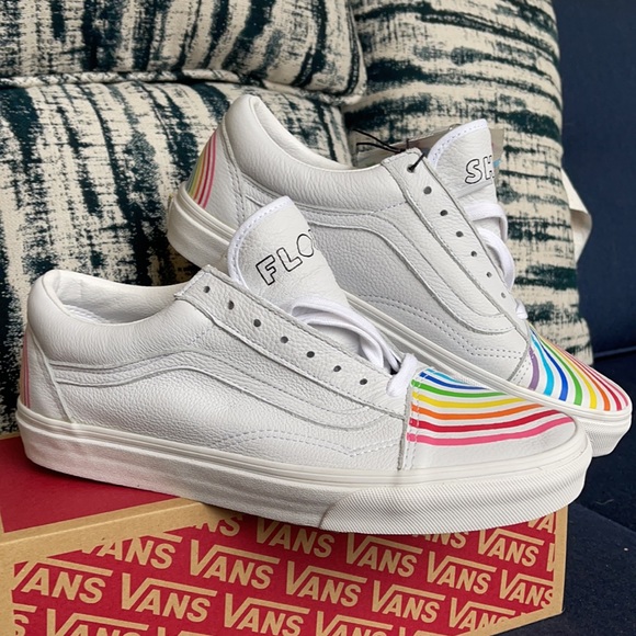Vans Old Skool Flour Shop Rainbow/True White WMNS - Picture 8 of 16